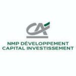 Logo du Crédit Agricole NMP développement qui fait partie des investisseurs de la Filature Colbert à Camarès en Aveyron