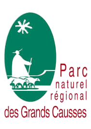 logo du parc naturel régional des grands causses partenaire de la filature Colbert